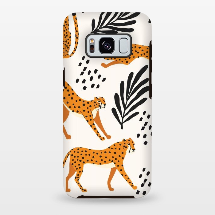 Galaxy S8 plus StrongFit Cheetah pattern 09 by Jelena Obradovic