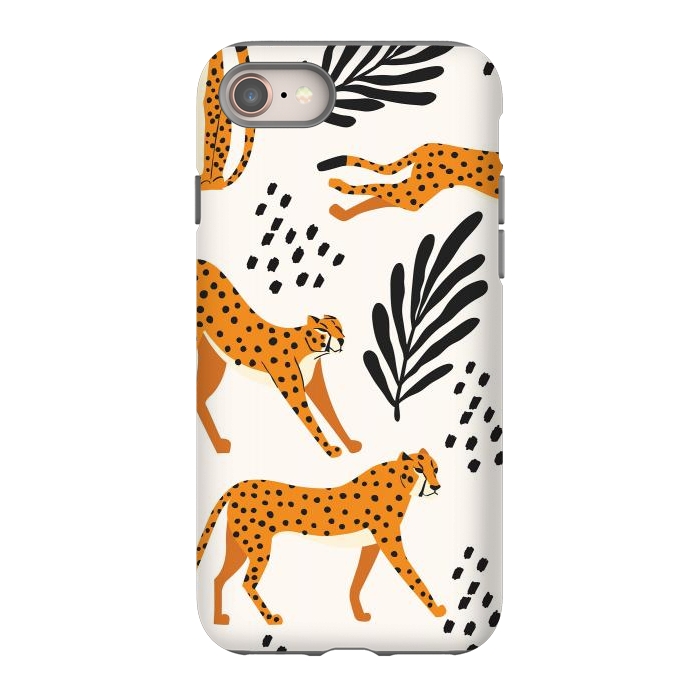 iPhone 8 StrongFit Cheetah pattern 09 by Jelena Obradovic