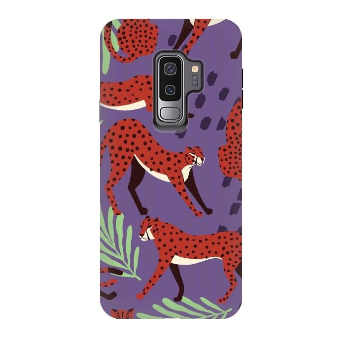 Galaxy S9 plus StrongFit Cheetah pattern 10 by Jelena Obradovic