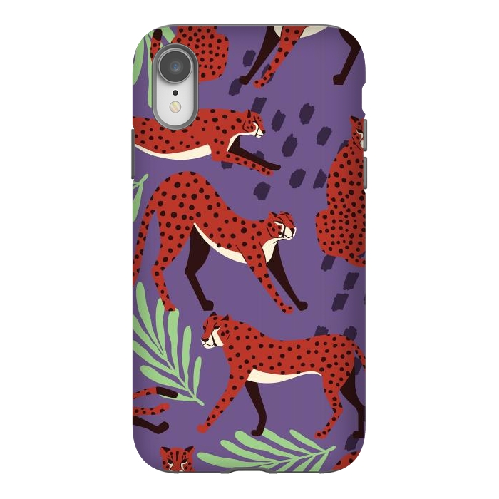 iPhone Xr StrongFit Cheetah pattern 10 by Jelena Obradovic