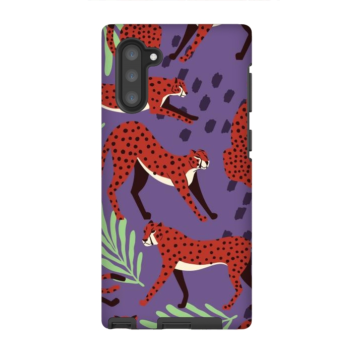 Galaxy Note 10 StrongFit Cheetah pattern 10 by Jelena Obradovic