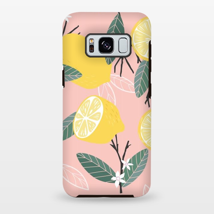 Galaxy S8 plus StrongFit Lemon pattern 01 by Jelena Obradovic