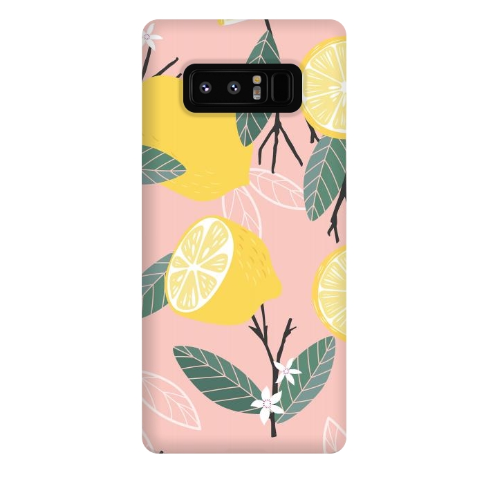 Galaxy Note 8 StrongFit Lemon pattern 01 by Jelena Obradovic