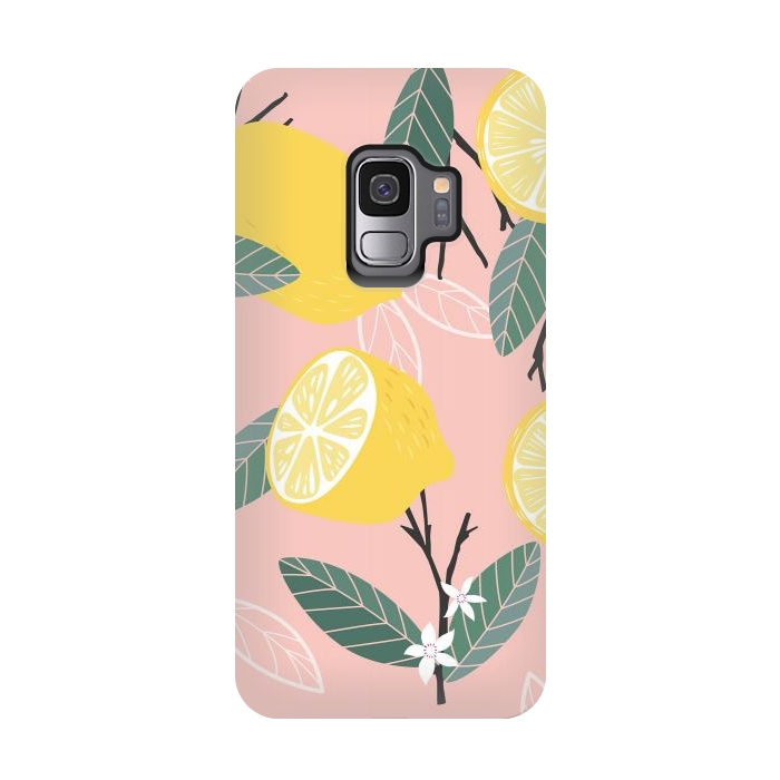Galaxy S9 StrongFit Lemon pattern 01 by Jelena Obradovic