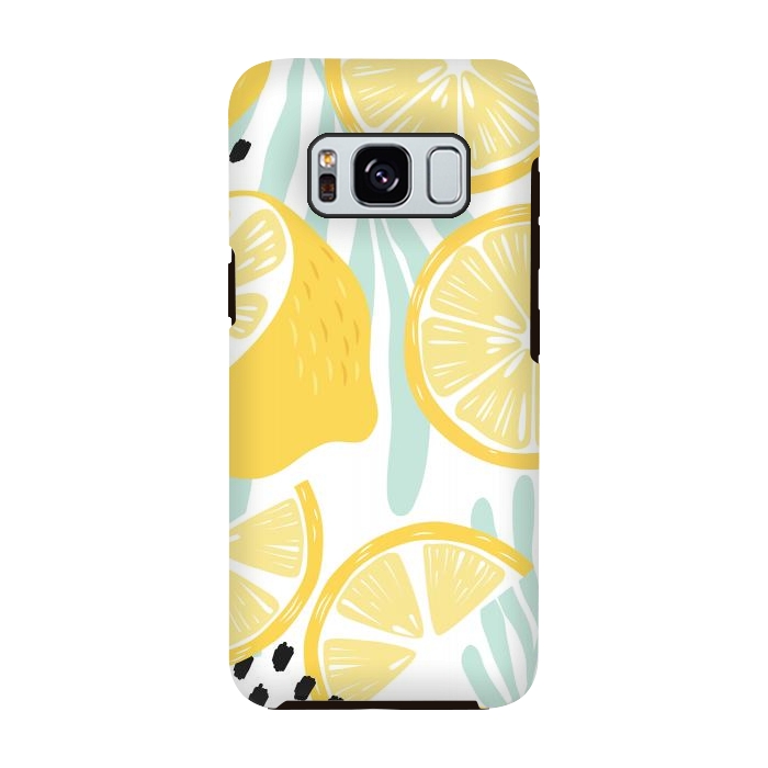 Galaxy S8 StrongFit Lemon pattern 02 by Jelena Obradovic