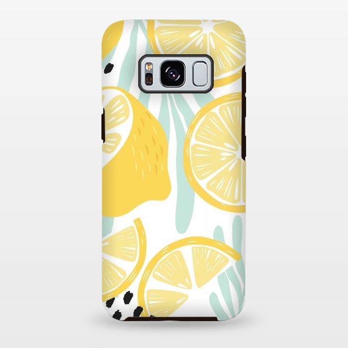 Galaxy S8 plus StrongFit Lemon pattern 02 by Jelena Obradovic