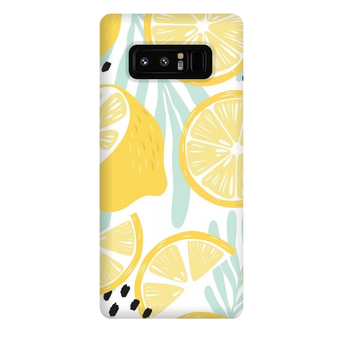 Galaxy Note 8 StrongFit Lemon pattern 02 by Jelena Obradovic