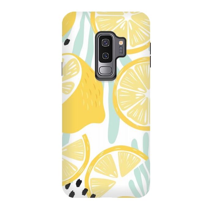 Galaxy S9 plus StrongFit Lemon pattern 02 by Jelena Obradovic