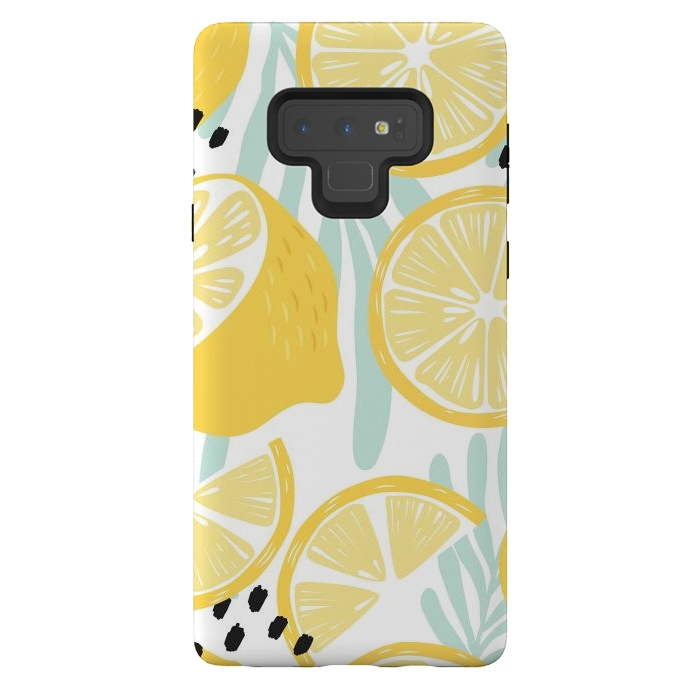 Galaxy Note 9 StrongFit Lemon pattern 02 by Jelena Obradovic