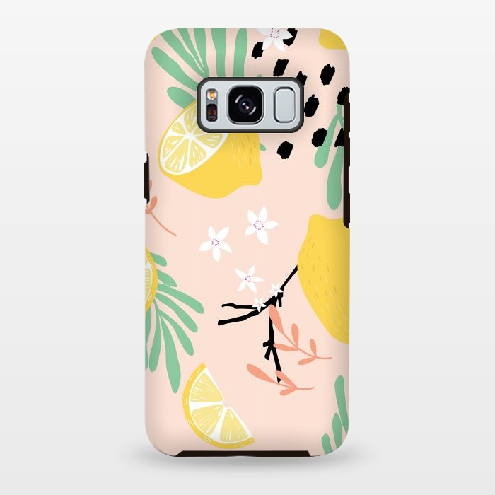 Galaxy S8 plus StrongFit Lemon pattern 03 by Jelena Obradovic
