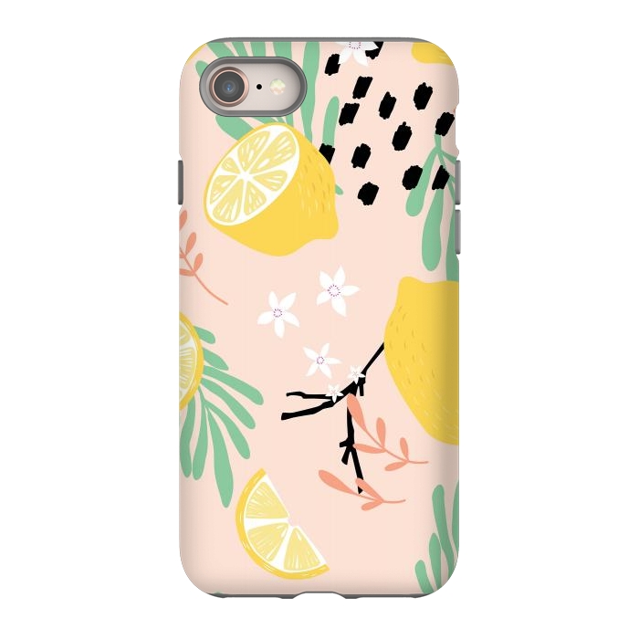 iPhone SE StrongFit Lemon pattern 03 by Jelena Obradovic