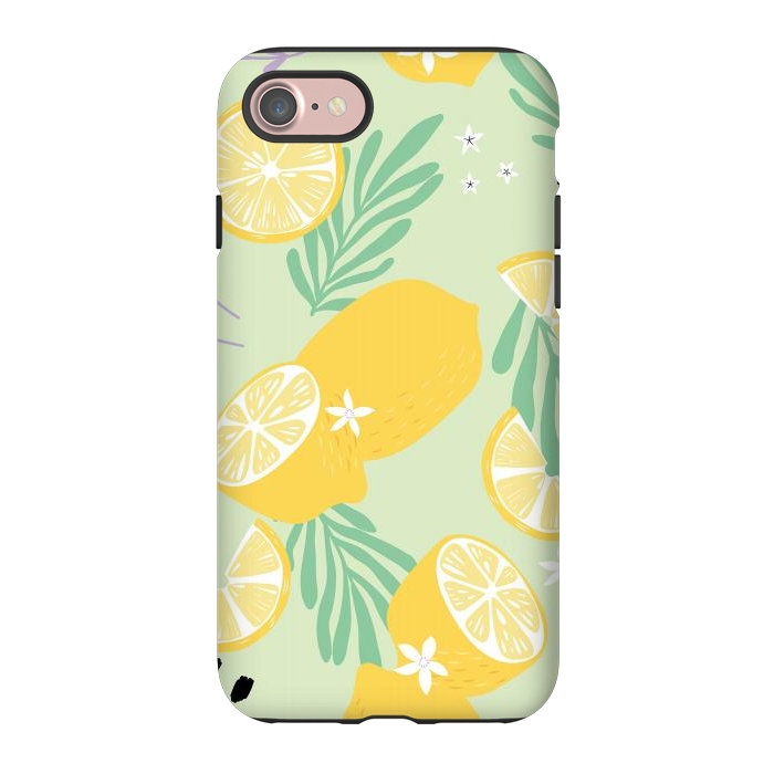 iPhone 7 StrongFit Lemon pattern 04 by Jelena Obradovic
