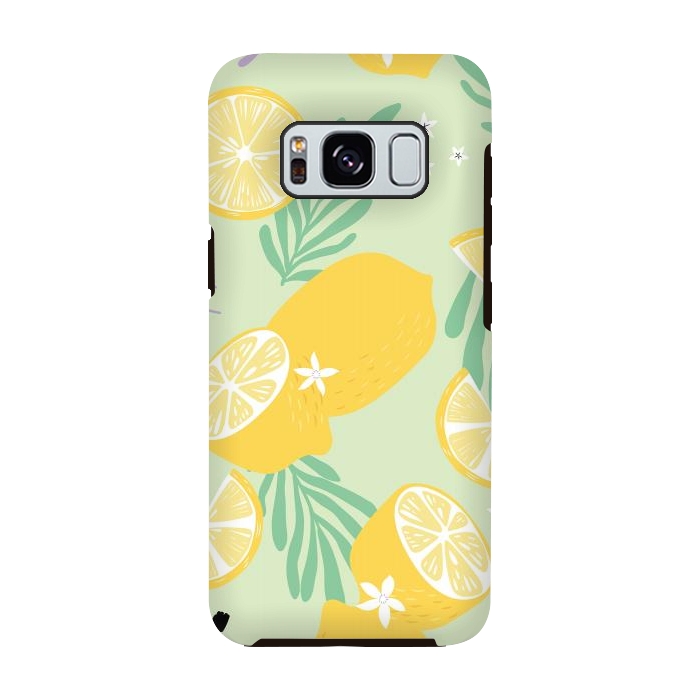 Galaxy S8 StrongFit Lemon pattern 04 by Jelena Obradovic
