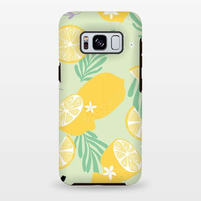 Galaxy S8 plus StrongFit Lemon pattern 04 by Jelena Obradovic