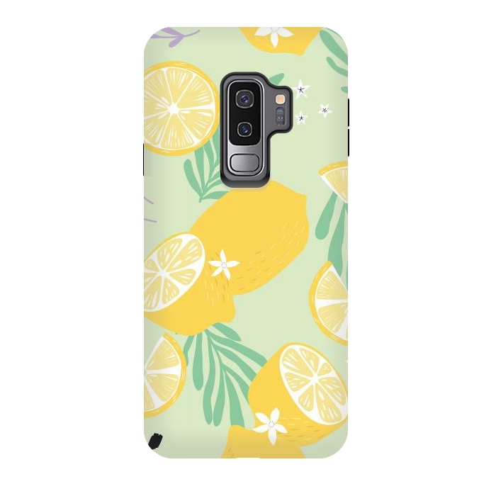 Galaxy S9 plus StrongFit Lemon pattern 04 by Jelena Obradovic