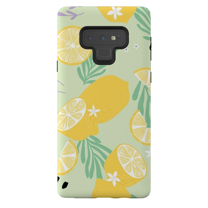 Galaxy Note 9 StrongFit Lemon pattern 04 by Jelena Obradovic