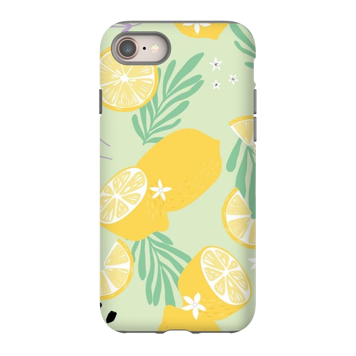 iPhone SE StrongFit Lemon pattern 04 by Jelena Obradovic