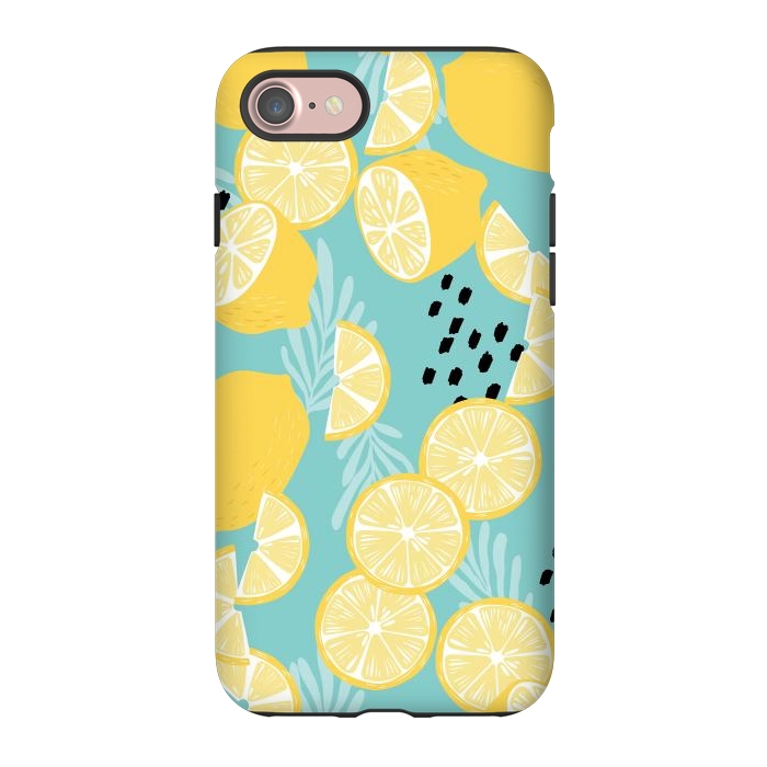 iPhone 7 StrongFit Lemon pattern 06 by Jelena Obradovic