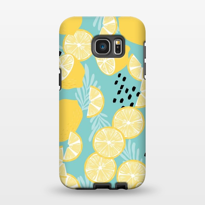 Galaxy S7 EDGE StrongFit Lemon pattern 06 by Jelena Obradovic