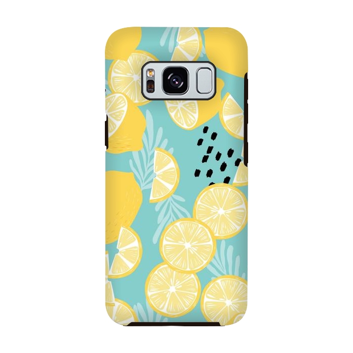 Galaxy S8 StrongFit Lemon pattern 06 by Jelena Obradovic