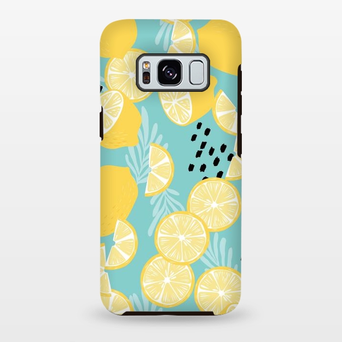 Galaxy S8 plus StrongFit Lemon pattern 06 by Jelena Obradovic