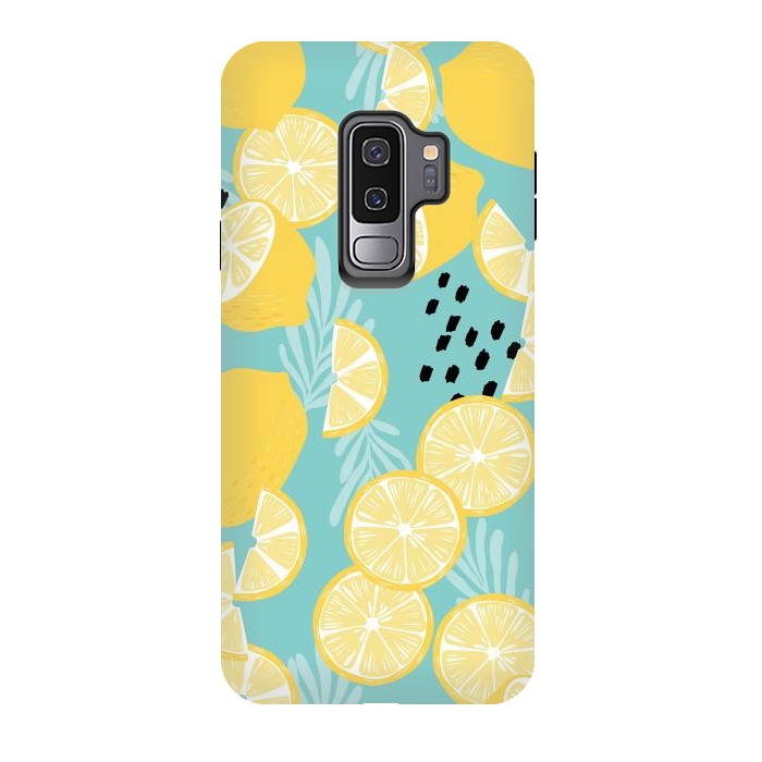 Galaxy S9 plus StrongFit Lemon pattern 06 by Jelena Obradovic