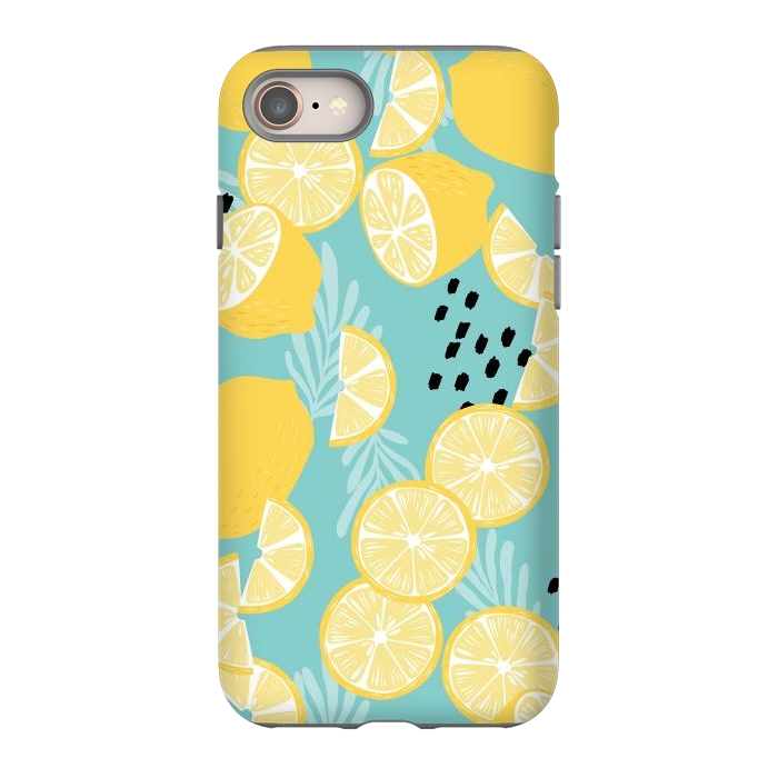 iPhone 8 StrongFit Lemon pattern 06 by Jelena Obradovic