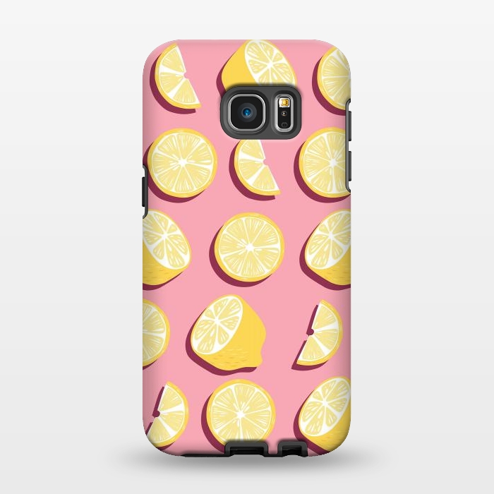 Galaxy S7 EDGE StrongFit Lemon pattern 07 by Jelena Obradovic