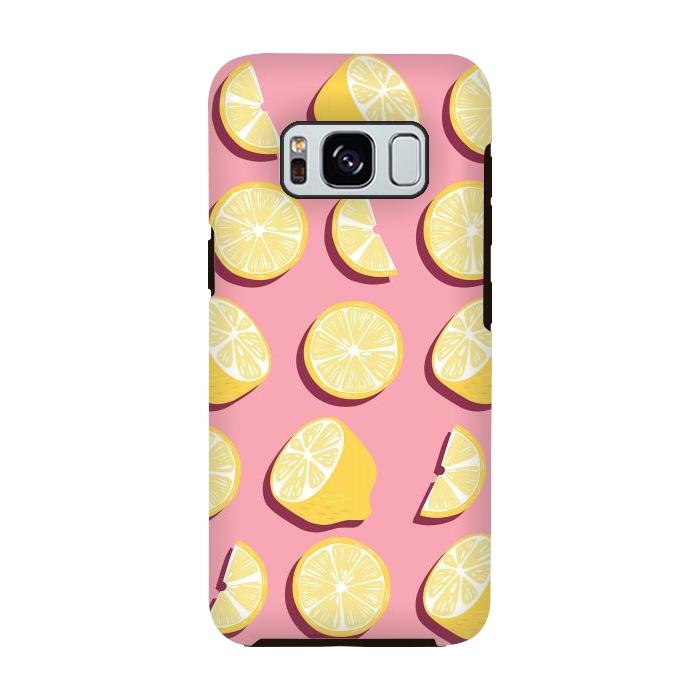 Galaxy S8 StrongFit Lemon pattern 07 by Jelena Obradovic