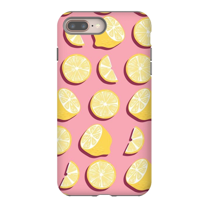 iPhone 8 plus StrongFit Lemon pattern 07 by Jelena Obradovic