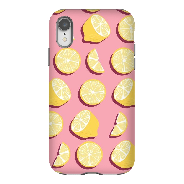iPhone Xr StrongFit Lemon pattern 07 by Jelena Obradovic