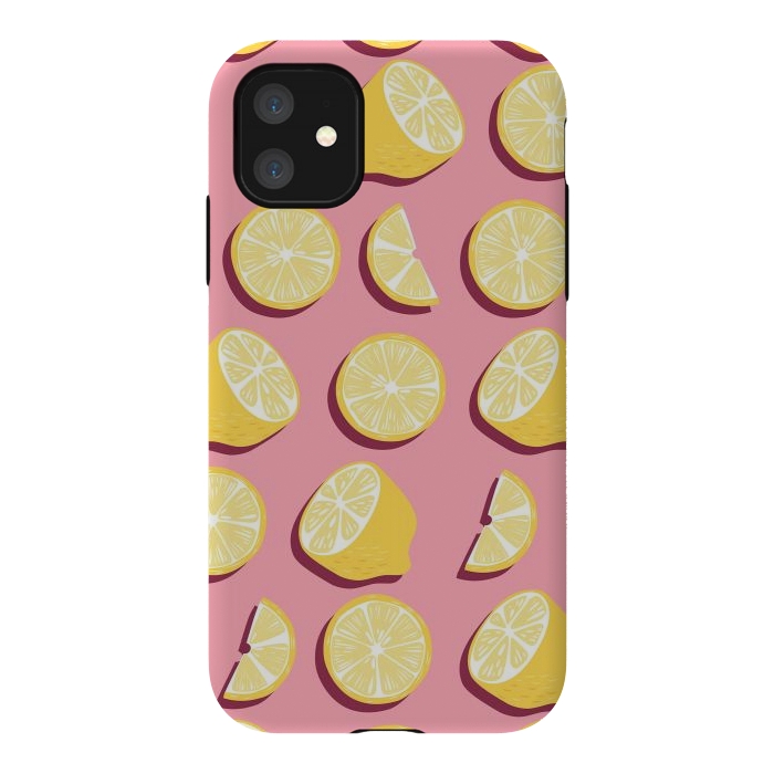 iPhone 11 StrongFit Lemon pattern 07 by Jelena Obradovic