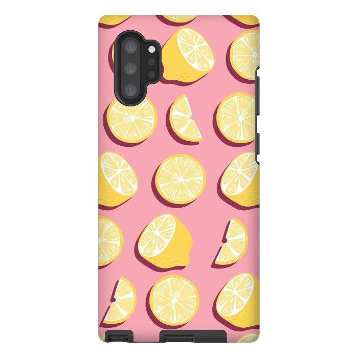 Galaxy Note 10 plus StrongFit Lemon pattern 07 by Jelena Obradovic