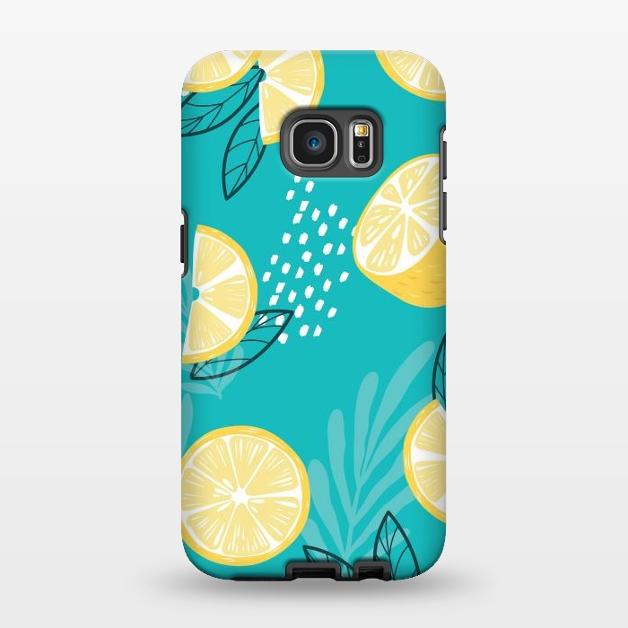 Galaxy S7 EDGE StrongFit Lemon pattern 08 by Jelena Obradovic