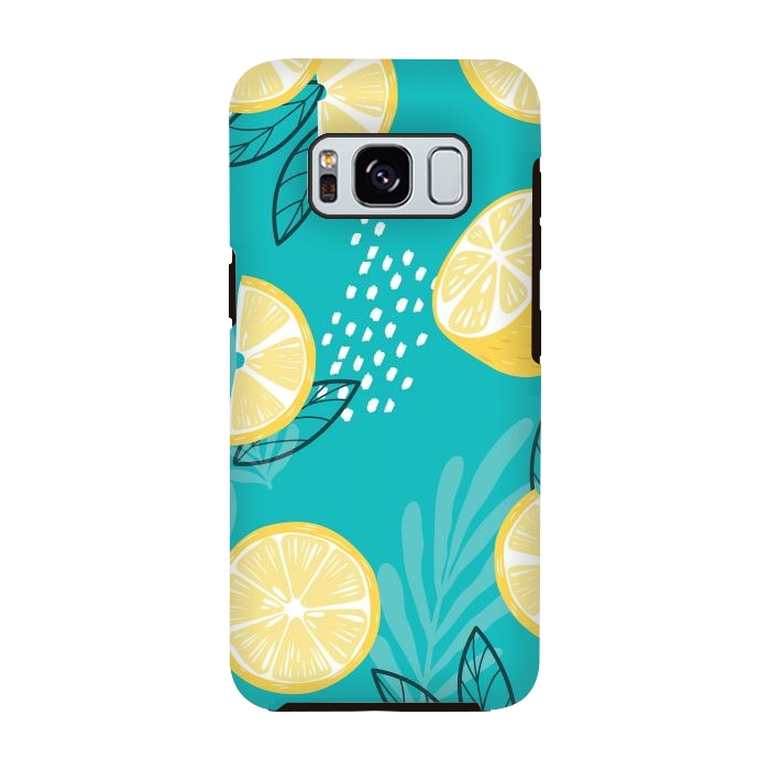 Galaxy S8 StrongFit Lemon pattern 08 by Jelena Obradovic