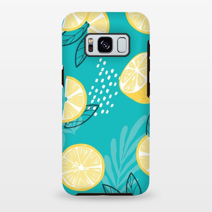 Galaxy S8 plus StrongFit Lemon pattern 08 by Jelena Obradovic
