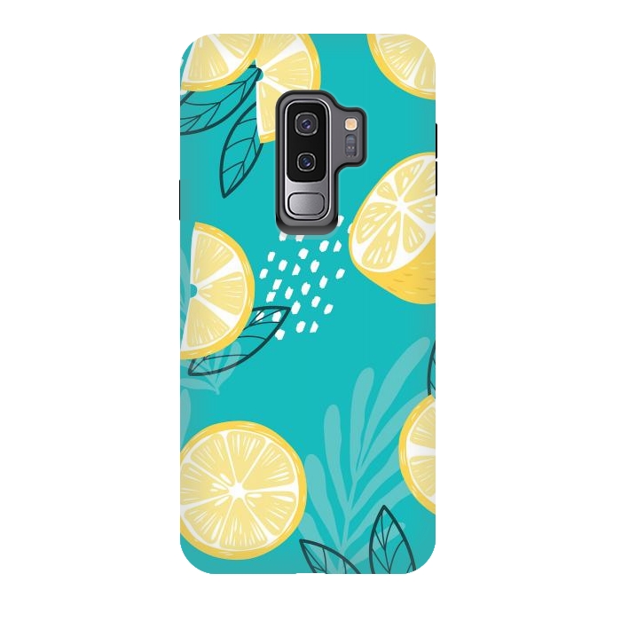 Galaxy S9 plus StrongFit Lemon pattern 08 by Jelena Obradovic