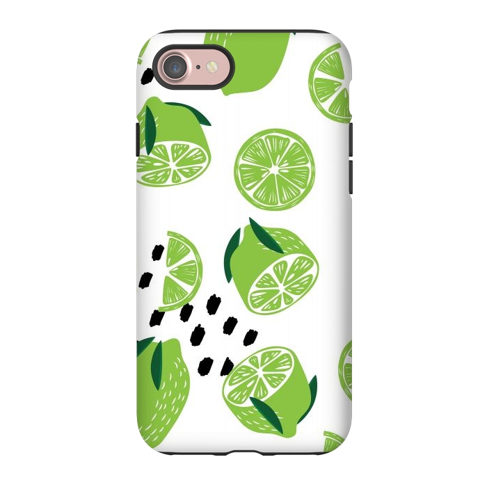 iPhone 7 StrongFit Lime pattern 01 by Jelena Obradovic