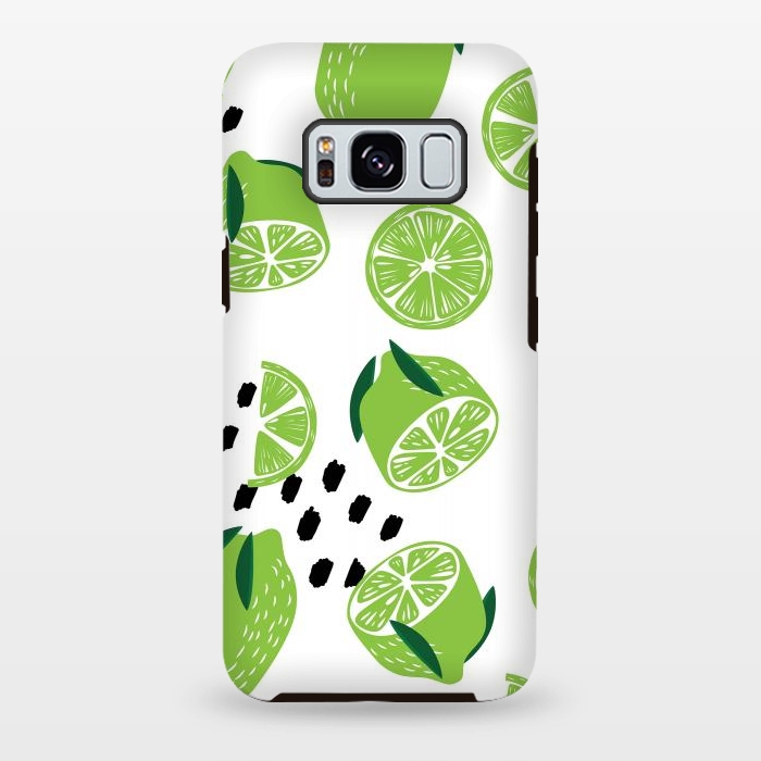Galaxy S8 plus StrongFit Lime pattern 01 by Jelena Obradovic