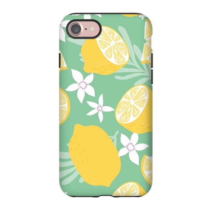 iPhone 7 StrongFit Lemon pattern 09 by Jelena Obradovic
