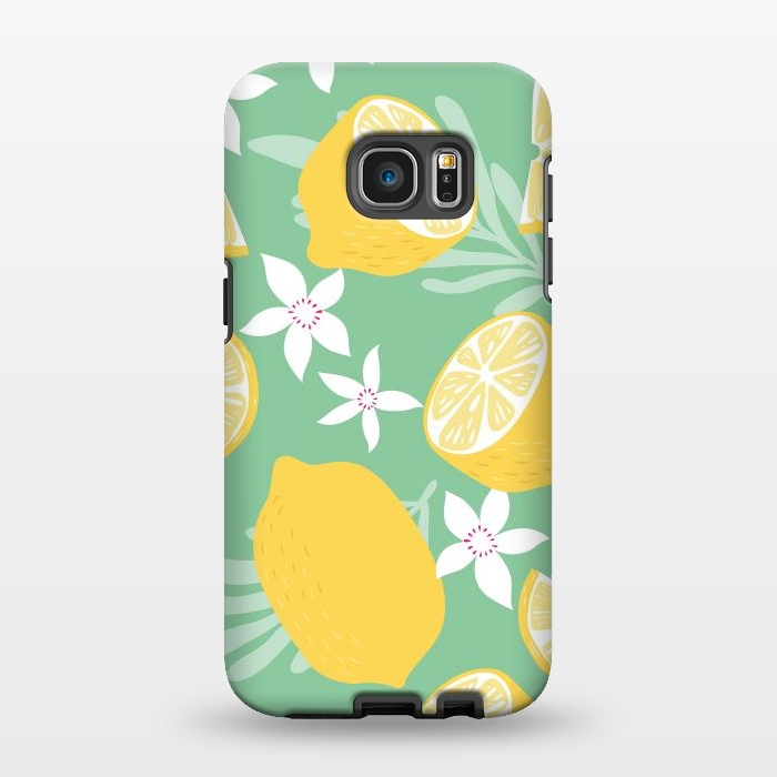 Galaxy S7 EDGE StrongFit Lemon pattern 09 by Jelena Obradovic