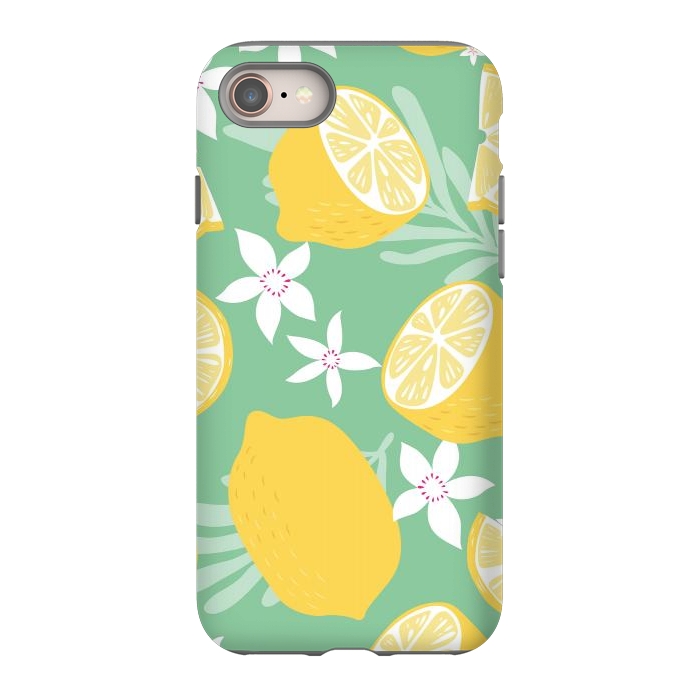 iPhone 8 StrongFit Lemon pattern 09 by Jelena Obradovic