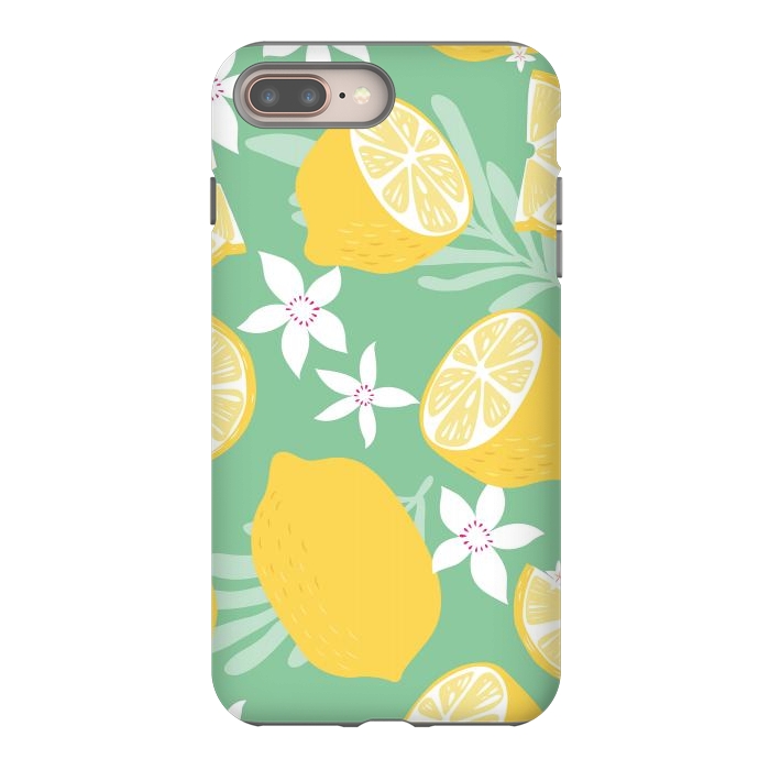 iPhone 8 plus StrongFit Lemon pattern 09 by Jelena Obradovic