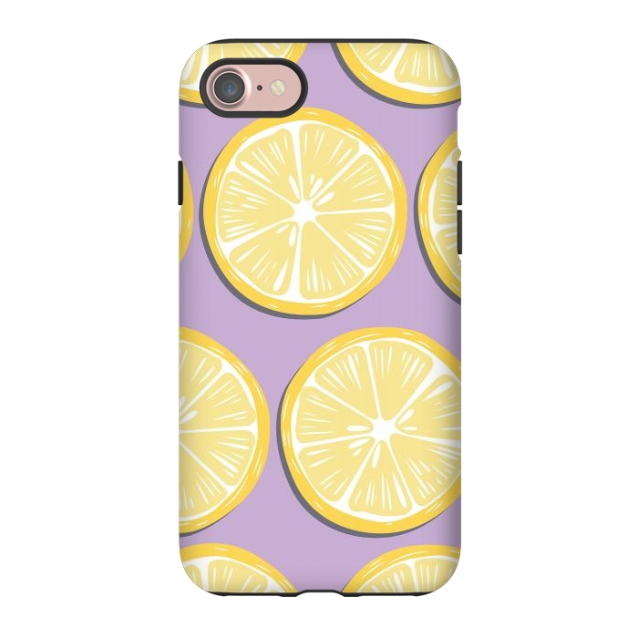 iPhone 7 StrongFit Lemon pattern 10 by Jelena Obradovic
