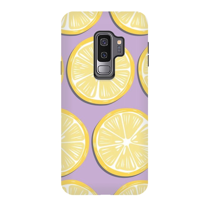 Galaxy S9 plus StrongFit Lemon pattern 10 by Jelena Obradovic