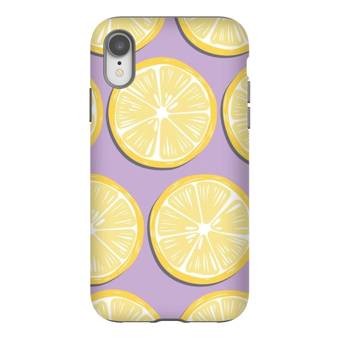 iPhone Xr StrongFit Lemon pattern 10 by Jelena Obradovic
