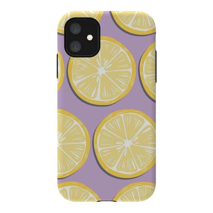 iPhone 11 StrongFit Lemon pattern 10 by Jelena Obradovic