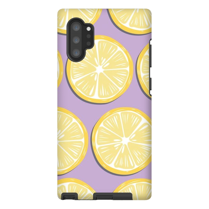 Galaxy Note 10 plus StrongFit Lemon pattern 10 by Jelena Obradovic