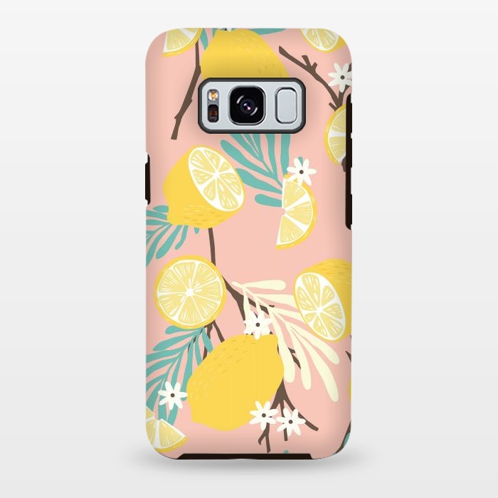 Galaxy S8 plus StrongFit Lemon pattern 12 by Jelena Obradovic