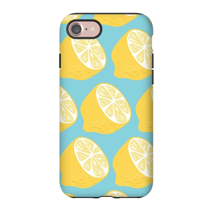 iPhone 7 StrongFit Lemon pattern 13 by Jelena Obradovic